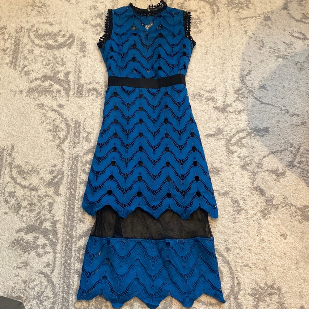Gorgeous blue lace dress - XS